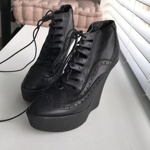 Burberry Wedge platform Ankle boots